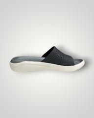 Crocs Lite Ride Slides Black & White