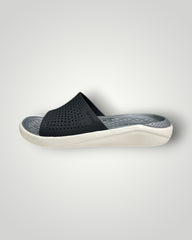 Crocs Lite Ride Slides Black & White