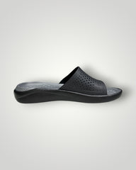 Crocs Lite Ride Slides Black & Grey