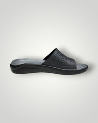 Crocs Lite Ride Slides Black & Grey