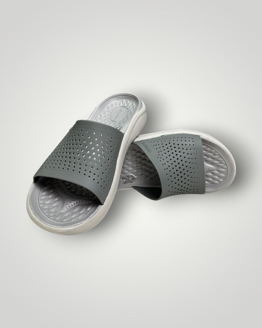Crocs Lite Ride Slides Grey