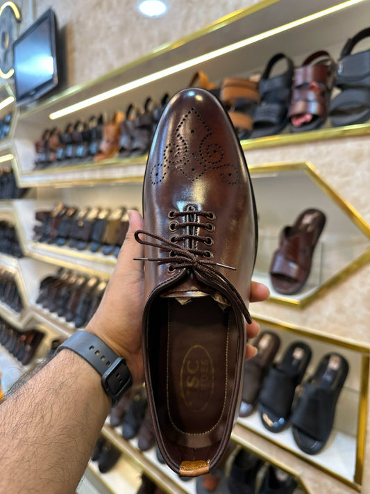 Pure Leather Shoes – Choco Borwn