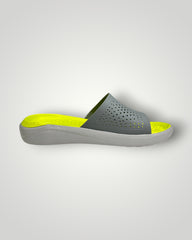 Crocs Lite Ride Slides Grey & Green
