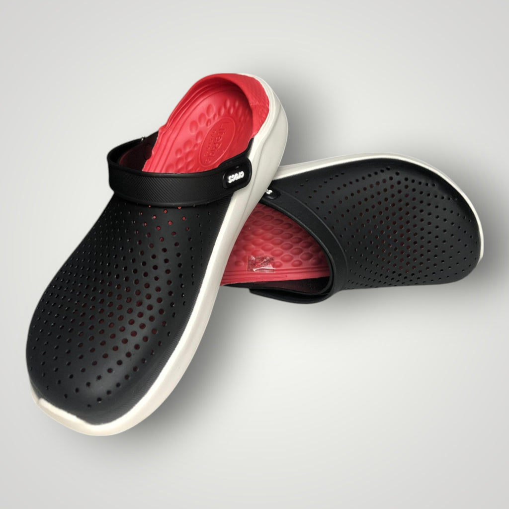 Crocs Lite Ride Black & Red – Shopeum