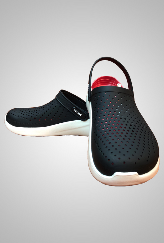 Crocs Lite Ride Black Red Shopeum